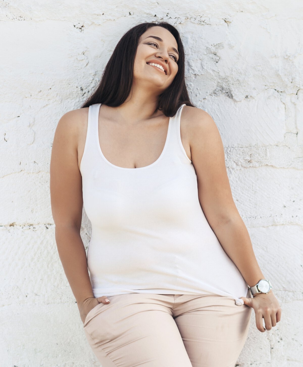 New Jersey Bariatric Counseling model wearing a white top